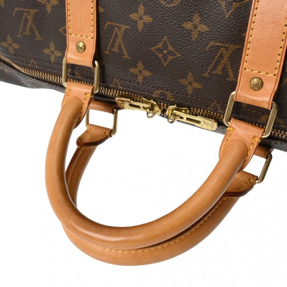 Louis Vuitton Keepall Bag Boston Brown Canvas Monogram - Picture 3 of 11